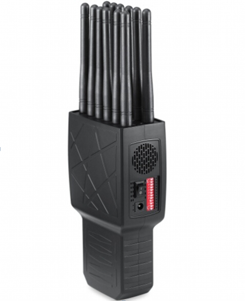 12 Antennas Handheld Mobile Phone Jammer 4G LOJACK GPS WIFI RC Jammer 4