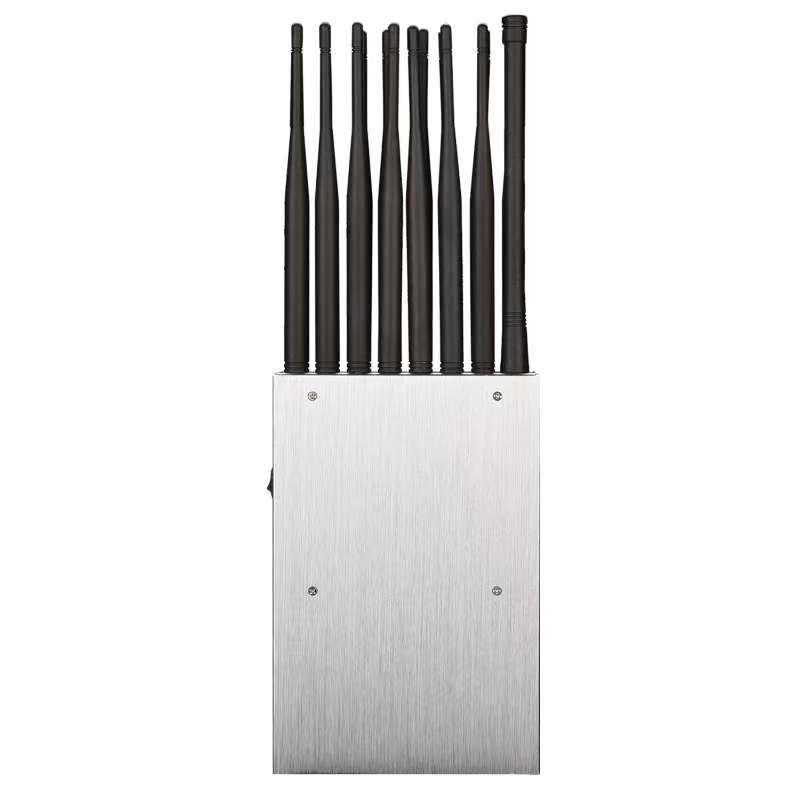 Portable 16 band 5G mobile phone WiFi GPS UHF VHF Jammer RC all-in-one signal blocker with LCD screen 4