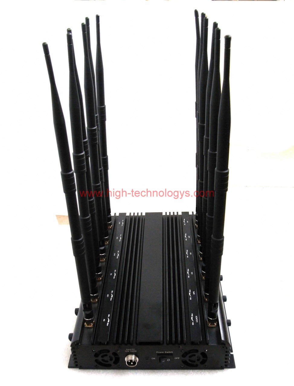 12 Antennas GPS VHF UHF LoJack Jammer 3G 4G WiFi All Bands Signal Blocker with Adjustable Function 3