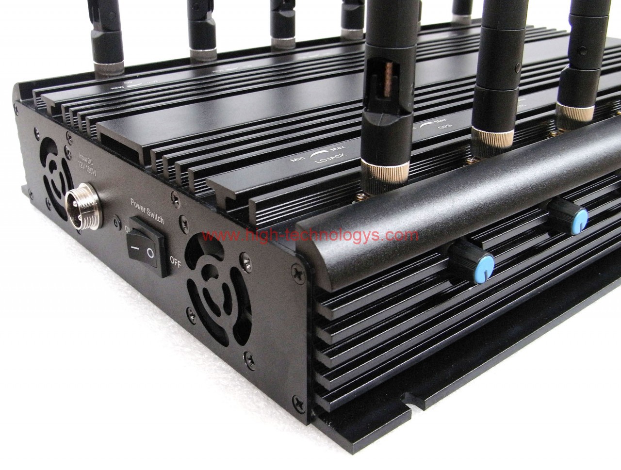 12 Antennas GPS VHF UHF LoJack Jammer 3G 4G WiFi All Bands Signal Blocker with Adjustable Function 4