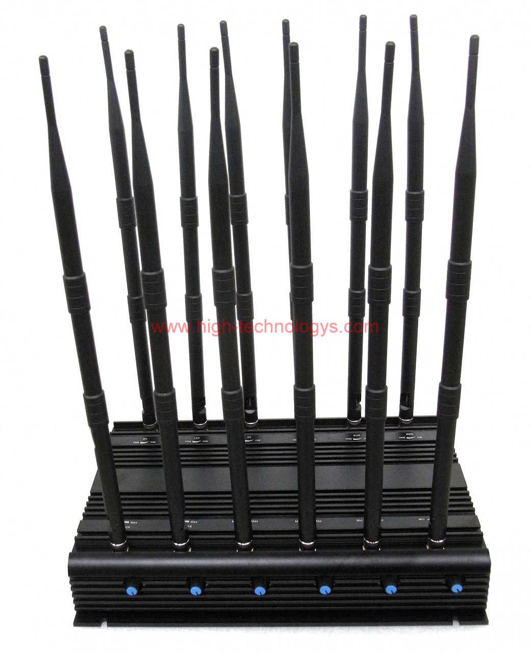 12 Antennas GPS VHF UHF LoJack Jammer 3G 4G WiFi All Bands Signal Blocker with Adjustable Function 1