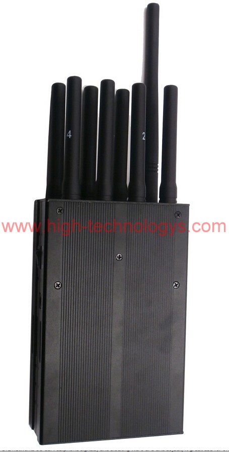 Portable Selectable High capacity 8 band 2G 3G 4G Phone Signal Jammer & WiFi GPS L1 Lojack All in one Jammer( European version) 2