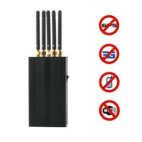 Portable 5 Antenna Cell phone & WI-Fi & GPS L1 Jammer 1
