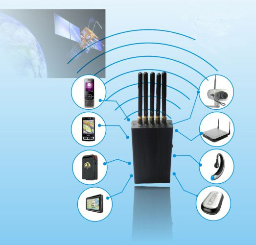 Portable 5 Antenna Cell phone & WI-Fi & GPS L1 Jammer 4