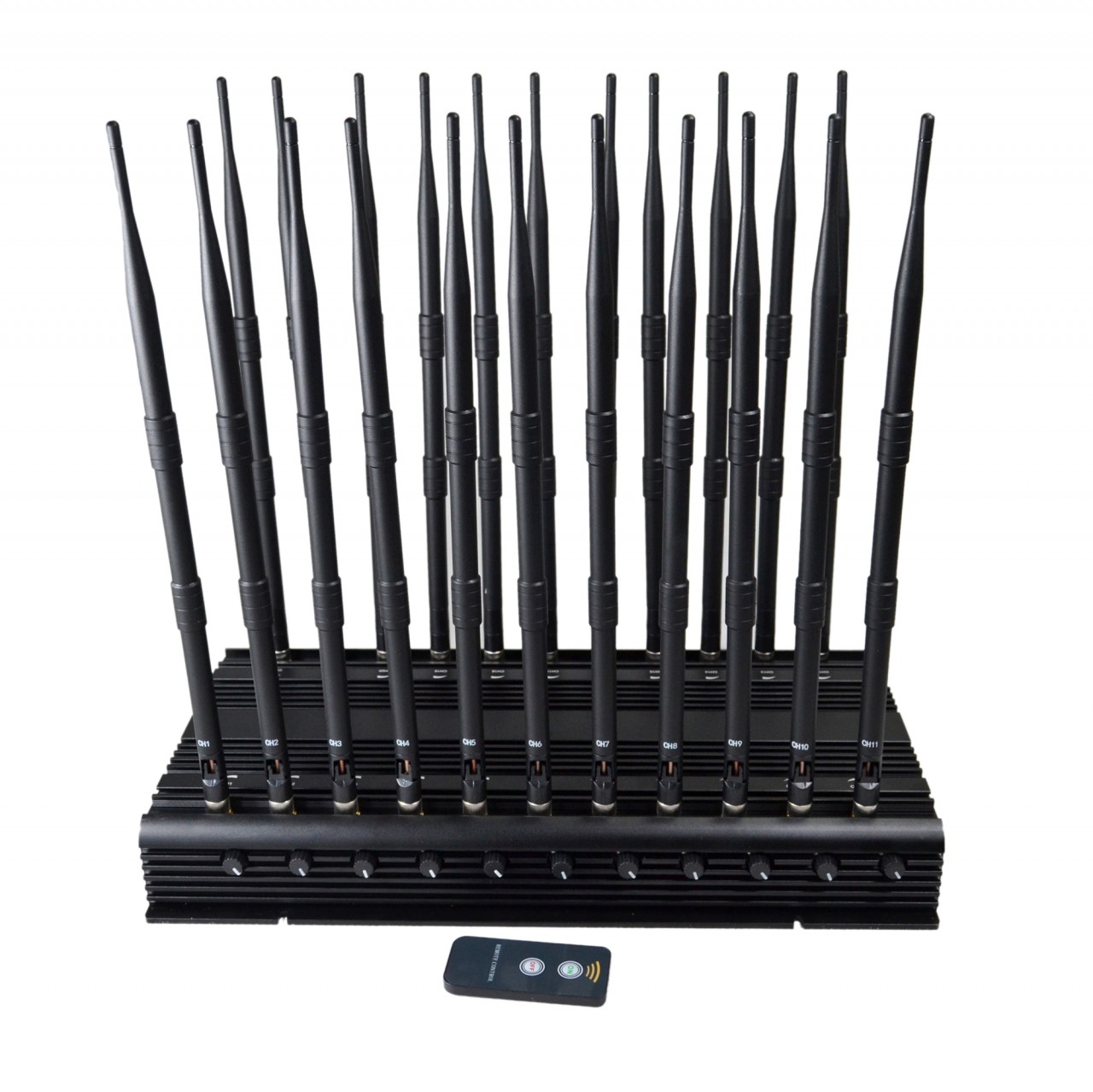 Desktop Full Bands Ajustable 22 Antennas 5G Cell Phone Jammer WiFi GPS LOJACK Walkie-Talkie Remote Control UHF VHF Blocker 3