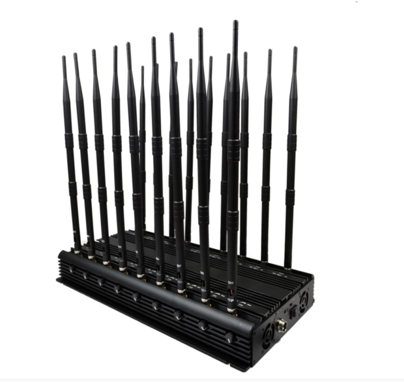 All-in-One Adjustable Desktop Cell Phone Signal 2G/3G/4G + All GPS + RC + UHF/VHF+ WiFi 2.4G 5.2g 5.8g Jammer with 18 Antennas 3