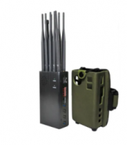 Portable 10 Antennas Plus Mobile Phone Signal Jammer RC WiFi Selectable Blocker with Carry Case