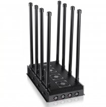 High Power 210W 8 Bands Mobile Phone 2G/3G/4G WiFi GPS Signal Jammer with 11 Cooling Fans Up to 150m