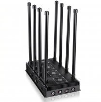 High Power 210W 8 Bands Mobile Phone 2G/3G/4G WiFi Jammer GPS Blocker with 11 Cooling Fans Up to 150m