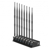 Desktop 8 Antennas Adjustable 5G Cell Phone Jammer 2G 3G 4G 5G Signal Blocker