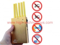 Handheld 5 Bands 2g 3G 4G All GPS Jammer 