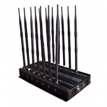 Adjustable 14 Antennas 3G 4G Cellphone Signal Blocker & GPS UHF VHF & WiFi Signal Jammer