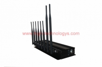 8 Antennas High Power 15W Desktop WiFi Bluetooth 3G 4G Mobile Phone Blocker