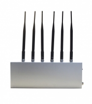 3G Mobile Phone Blocker UHF VHF signal jammer with 6 Antennas