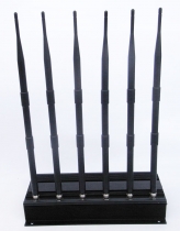 6 Antenna (3G,GSM,CDMA,DCS) VHF UHF Cellphone Jammer 