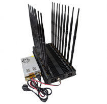 All-in-One Adjustable Desktop Cell Phone Signal 2G/3G/4G + All GPS + RC + UHF/VHF+ WiFi 2.4G 5.2g 5.8g Jammer with 18 Antennas